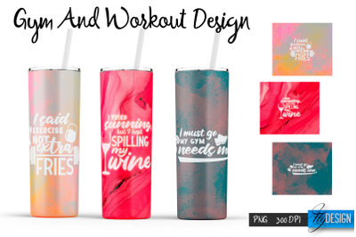 Workout Tumblers. Skinny 20 Oz Wrap. 10