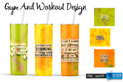 Workout Tumblers. Skinny 20 Oz Wrap. 8