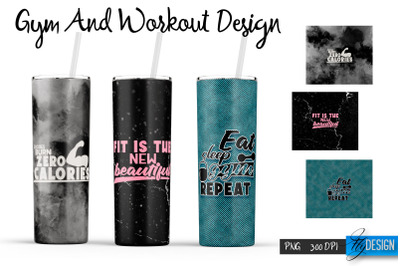 Workout Tumblers. Skinny 20 Oz Wrap. 4