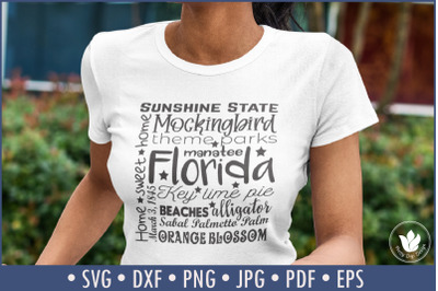 State of Florida Cut File| Square Typography