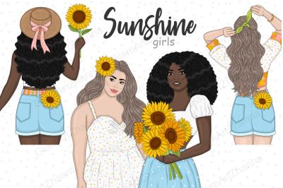 Sunshine Girls Clipart