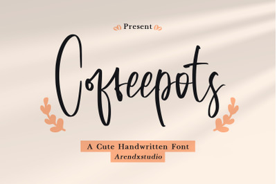 Coffeepots - Cute Handwritten Font