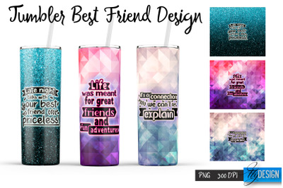 Best Friends Tumbler. Wrap Tumbler 17