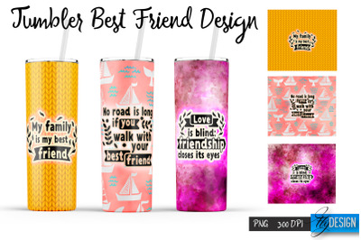 Best Friends Tumbler. Wrap Tumbler 6