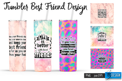 Best Friends Tumbler. Wrap Tumbler 5