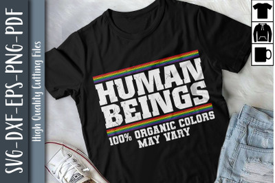 Human Beings 100% Organic Color May Vary