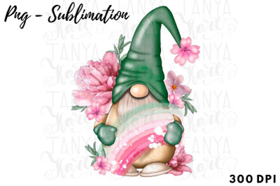 Sublimation Design| Rainbow Gnome