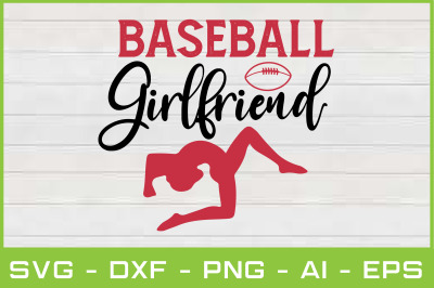 baseball girlfriend svg cut files