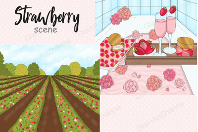 Strawberry Scene