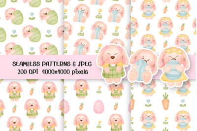cute Easter day  seamless pattern