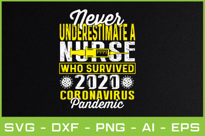 never underestimate a nurse who survived 2020 coronavirus pandemic