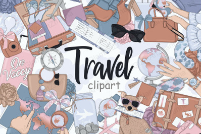 Travel Clipart Collection | Trip Illustration Set