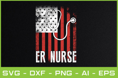 ER NURSE t-shirt design