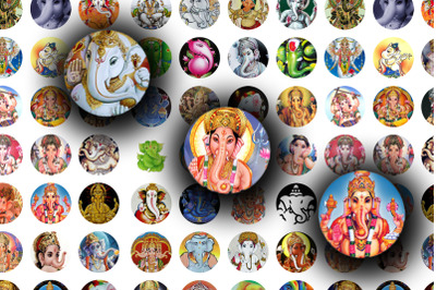 Digital Collage Sheet - God Ganesha