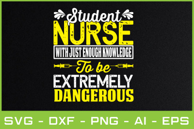 student nurse with just enough knowledge to be extremely dangerous