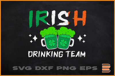 IRISH DRINKING TEAM Ireland Flag