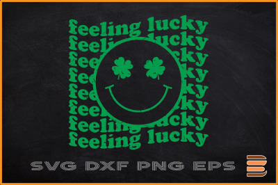 Feeling Lucky Smile Face St. Patrick Day