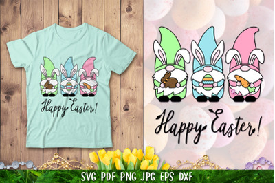 Gnome Bunny SVG,Easter Gnome SVG,Happy Easter SVG