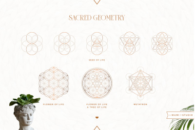 Sacred Geometry | Soft Gold
