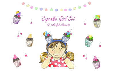 Cute Cupcake Girl