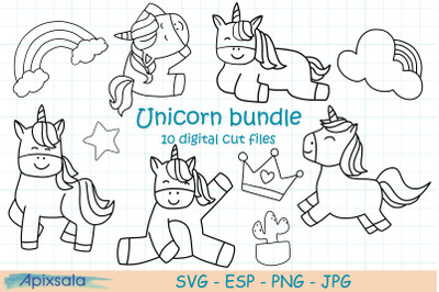 Unicorn Digital Stamps Bundle