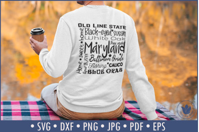 State of Maryland Cut File | Square Typography