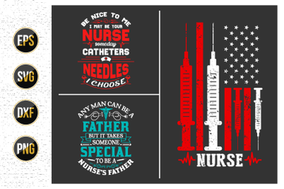 Nurse typographic svg bundle, Nursing quotes svg design.