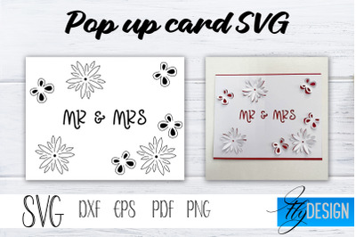 MS &amp;amp; MRS Pop Up Card SVG&2C; Pop-Up Greeting Card&2C; Cricut Pop Up Card&2C; Mo