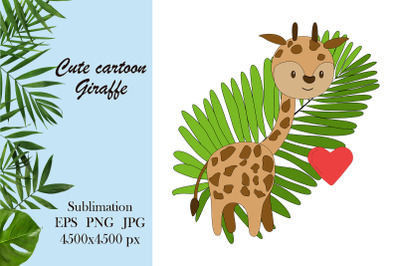 Giraffe Sippy Cup Sublimation