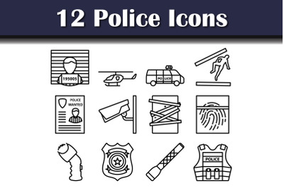 Police Icon Set