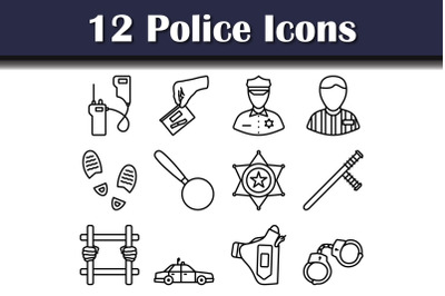 Police Icon Set