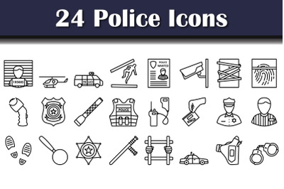 Police Icon Set