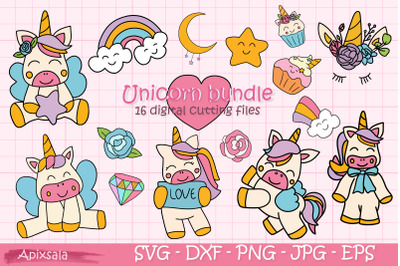 Unicorn SVG Budle&2C; Cute Unicorn Budle