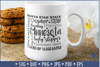 State of Minnesota Cut File| Square Typography