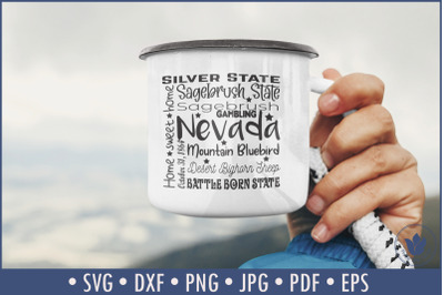 State of Nevada Cut File | Square Typography