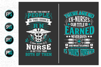 Nurses lettering svg design bundle.