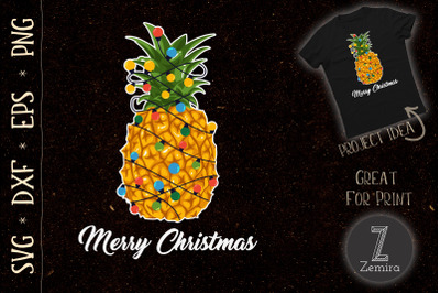 Pineapple Christmas Tree Lights Xmas