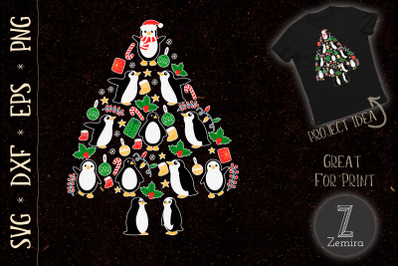 Penguins Chrismas Tree, Penguins Xmas