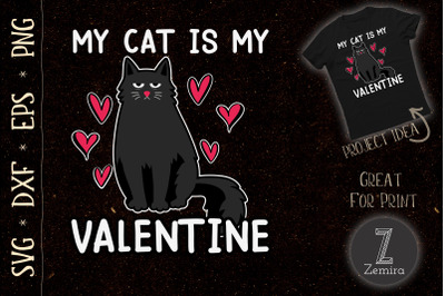 Black Cat Shirt For Valentine Day