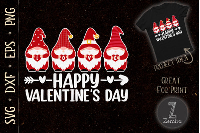 LOVE Gnome Happy Valentines Day Heart