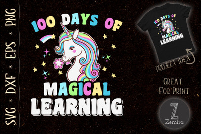 100 Days Of Magical Learning Unicorn