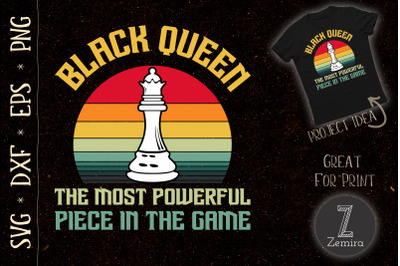 Most Powerful Chess Black Queen BLM