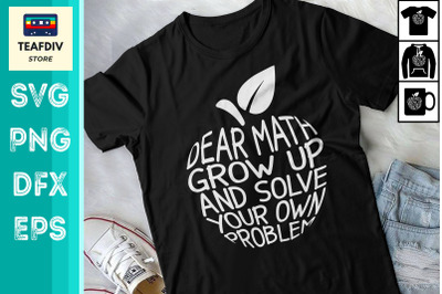 Funny Math Design Teacher College