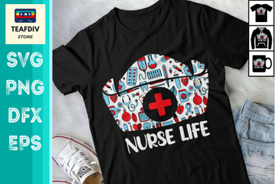 Nurse Life Item Tshirt Design