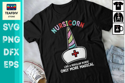 Unicorn Nurse Funny Nursicorn Rainbow