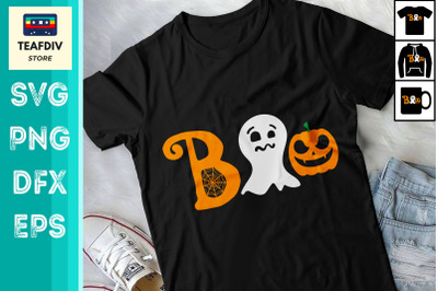 Boo Pumpkin Halloween Design