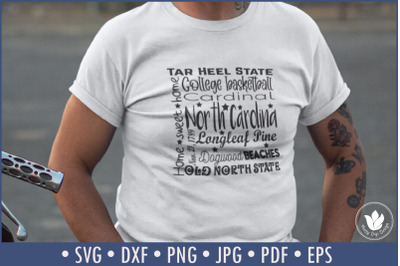 State of North Carolina Cut File | Square Typography