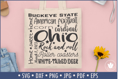 State of Ohio Cut File | Square Typography