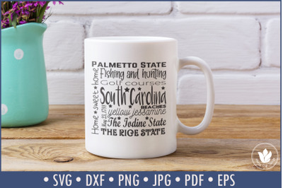 State of South Carolina Cut File | Square Typography