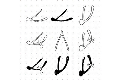 Wishbone SVG and PNG clipart